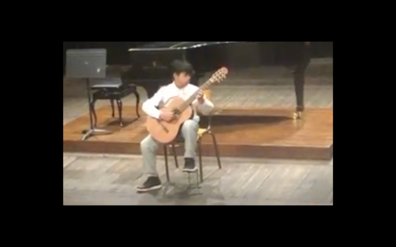 Octavien Chino (5eB), première mention à l’unanimité au concours artistique d’Epinal (guitare classique)